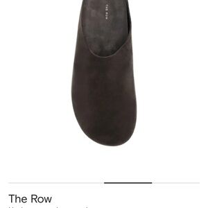 The Row Hudson suede mules